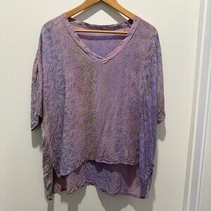Pure silk tunic top - size XL